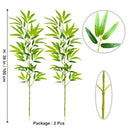 Artificial bamboo leaves for event and party decoration