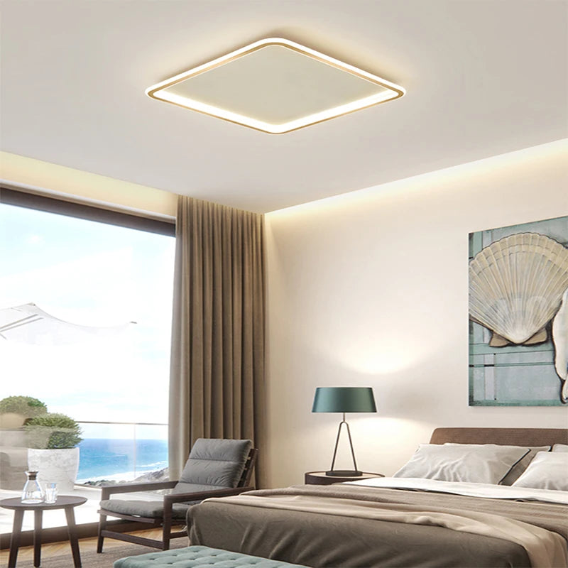 Modern simple dimmable LED ceiling light round or square