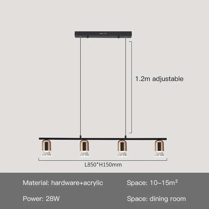 Modern minimalist LED pendant light for a unique interior
