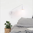 Modern rocker wall light with switch