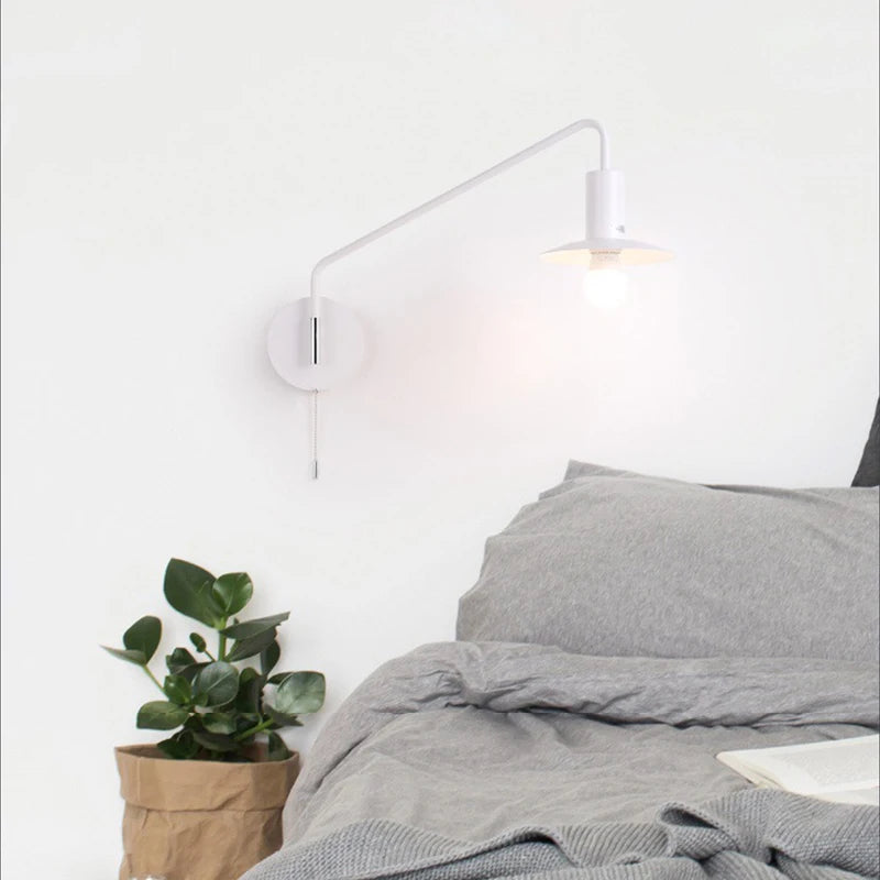 Modern rocker wall light with switch - vue 4 sur 8