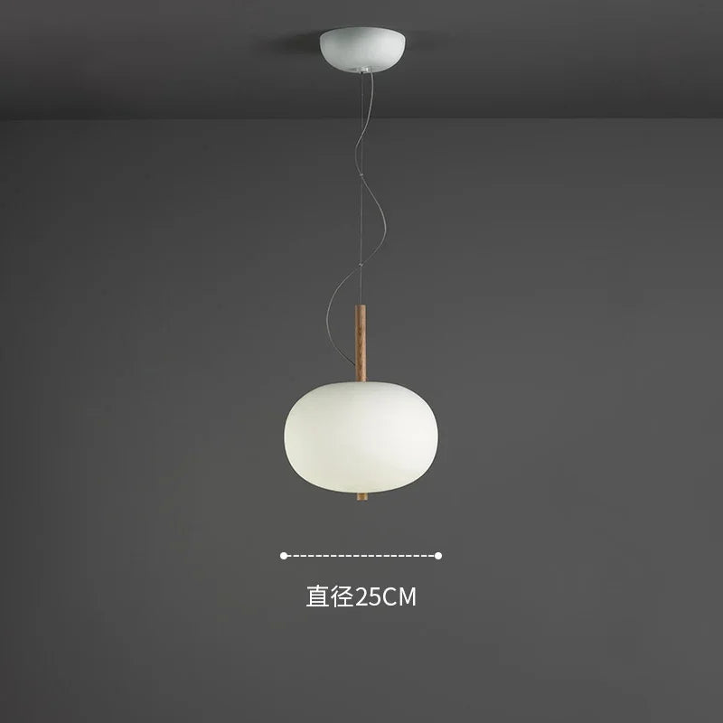 Nordic glass chandelier with LED pendant for decoration