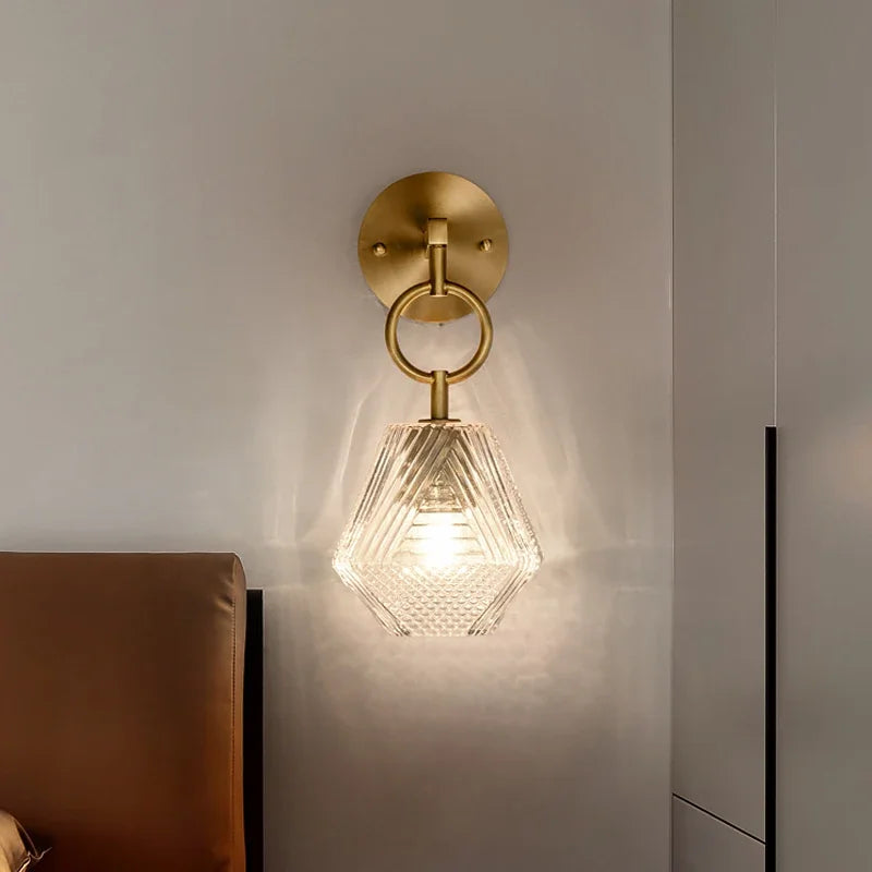 Nordic American style glass wall light LED vintage Edison