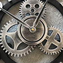 retro silent wall clock industrial style modern decoration