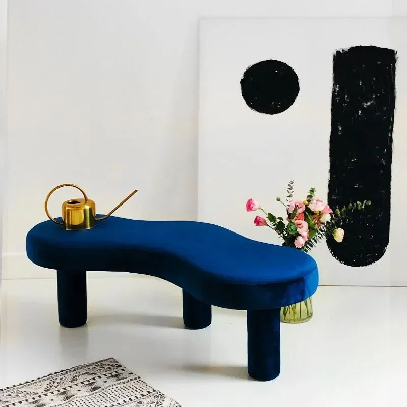 modern creative stool in Nordic design fabric for shops and entrances
