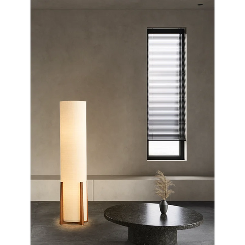 Wabi-sabi Japanese retro style creative floor lamp - vue 2 sur 7