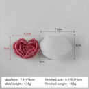 silicone love flower mold for candles and soap DIY