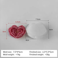silicone love flower mold for candles and soap DIY