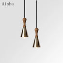 Solid wood chandelier for decorative indoor lighting
