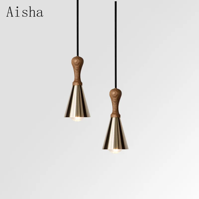 Solid wood chandelier for decorative indoor lighting