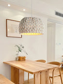 Nordic hand-woven rope chandelier for indoor lighting