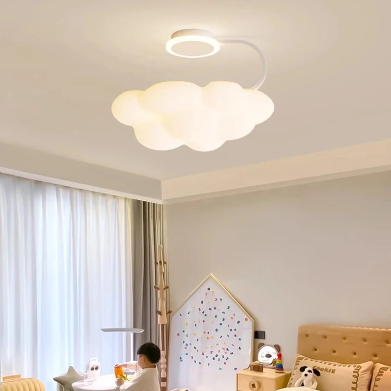Romantic cloud chandelier for children's room nordic decoration
