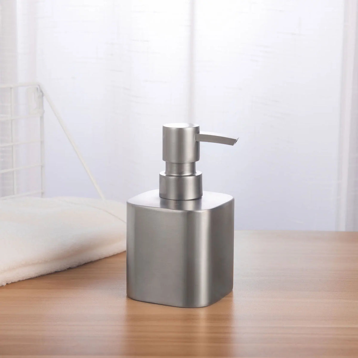 stainless steel soap dispenser for bathroom and accessories