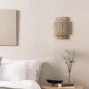Creative art deco hemp rope wall light