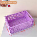 stackable foldable basket for storing makeup, jewelry, toys