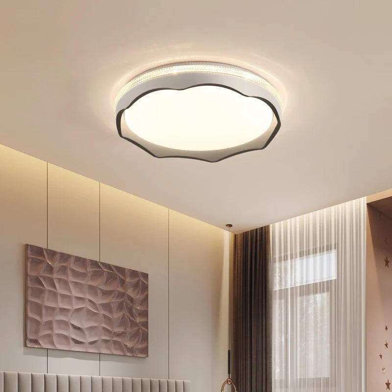 Simple wave shape ceiling light for indoor decor