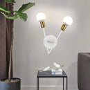 Nordic designer ceiling light with multiple heads – creative modern bean shape