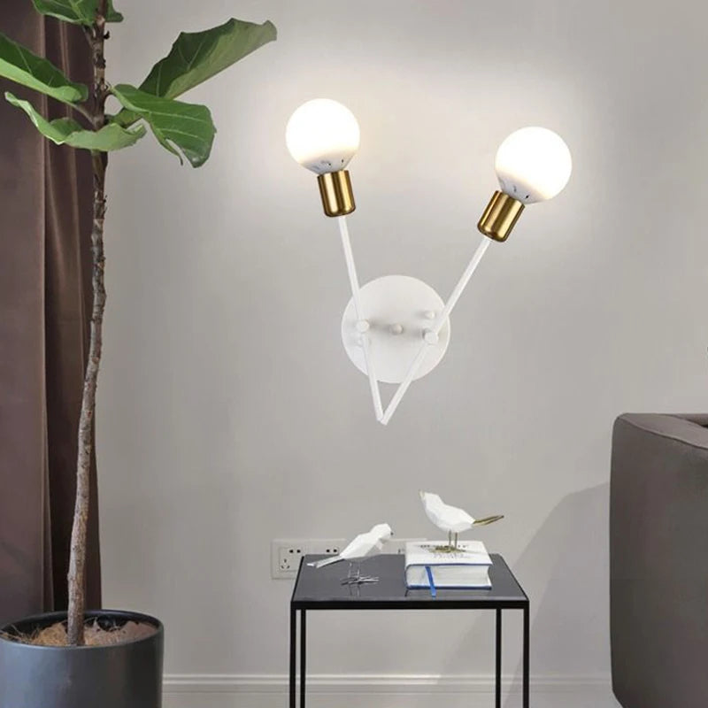 Nordic designer ceiling light with multiple heads – creative modern bean shape - vue 5 sur 12