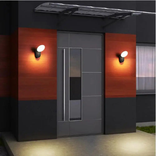 Modern waterproof outdoor LED wall light - vue 6 sur 7