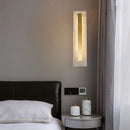 Luxury natural marble oval rectangular LED wall light