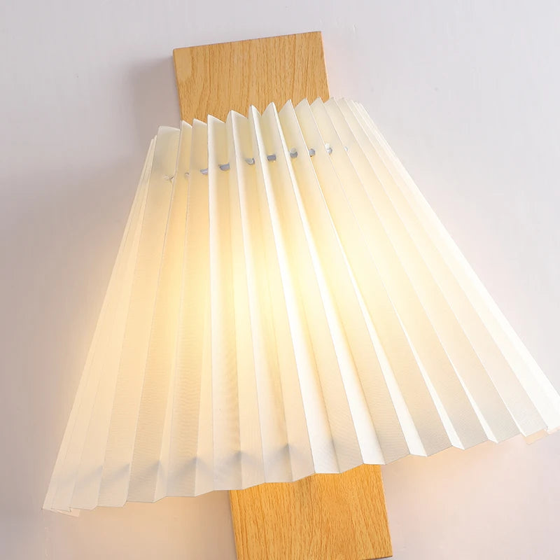 Creative pleated wall light with on/off switch - vue 5 sur 8