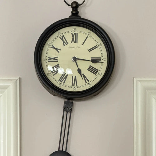 Elegant Nordic-style silent digital wall clock - vue 2 sur 7