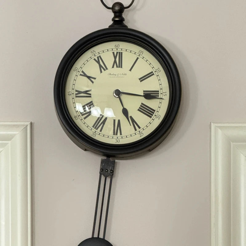 Elegant Nordic-style silent digital wall clock