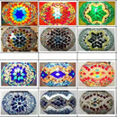 Handcrafted bohemian retro moon-shaped decorative wall light