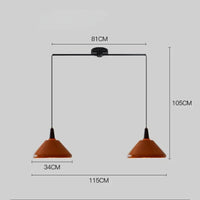 Modern macarone led chandelier for stylish interiors