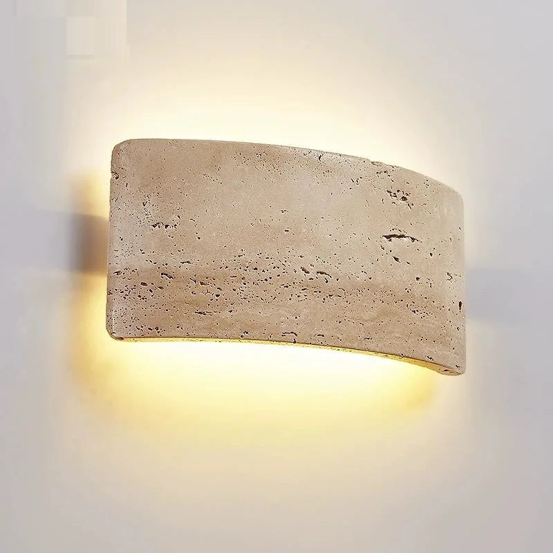 Wabi-sabi waterproof LED wall light for garden and indoor use