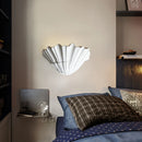 Modern creative LED gypsum shell wall light
