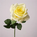 Realistic decorative white artificial roses for weddings