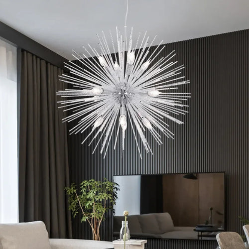 Hedgehog ball chandelier nordic style home lighting - vue 2 sur 12