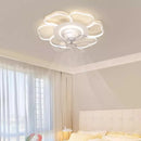 Modern ceiling light with 360-degree rotating fan for stylish lighting