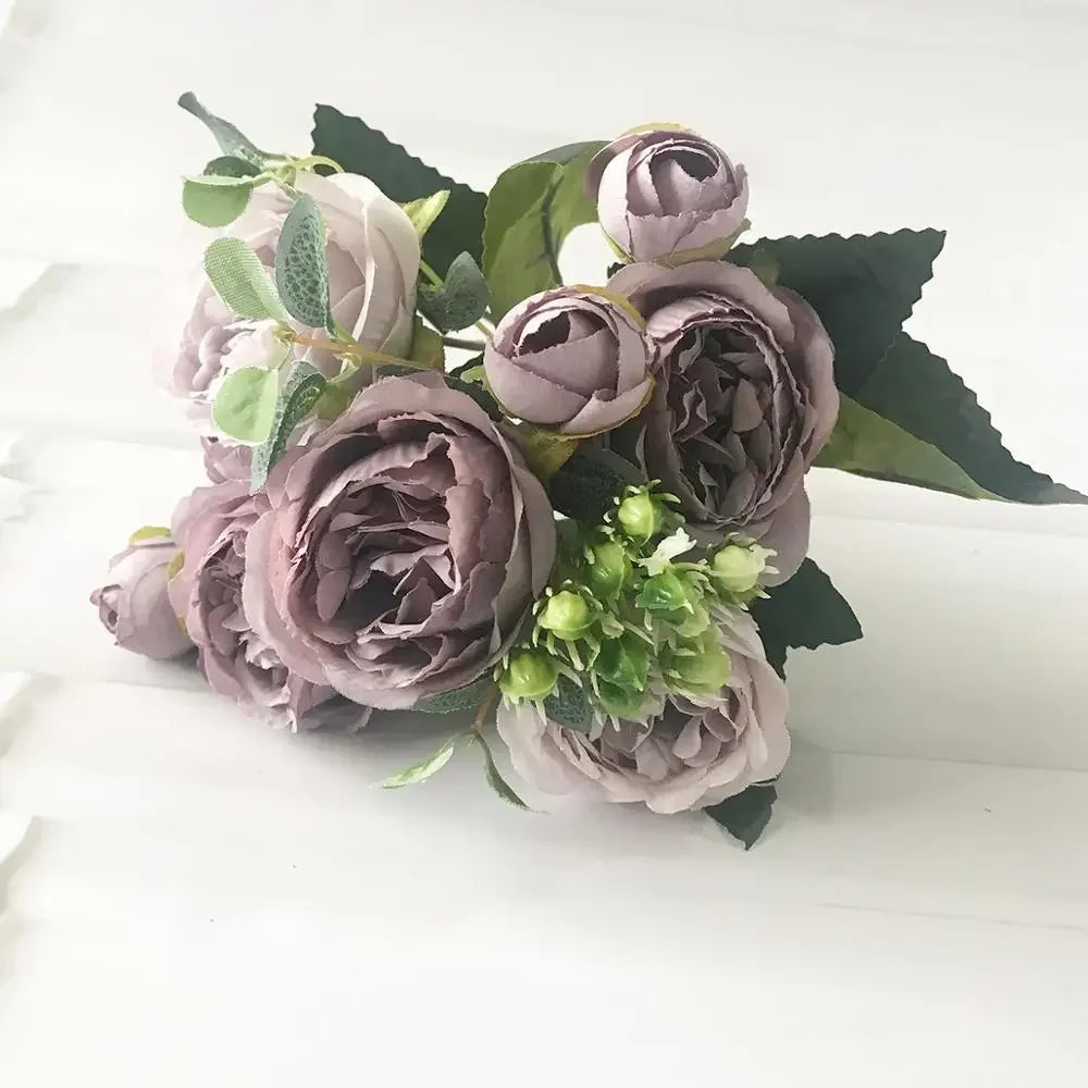 Small artificial flower bouquet for spring decoration and weddings - vue 19 sur 37