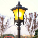 Retro outdoor garden lamp post in rustproof aluminium, waterproof