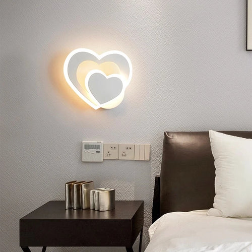 Heart-shaped LED wall light - vue 5 sur 12