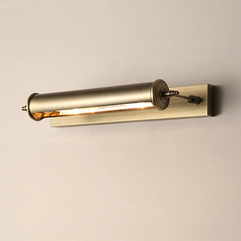 Vintage bronze wall light with replaceable bulb european style - vue 3 sur 6