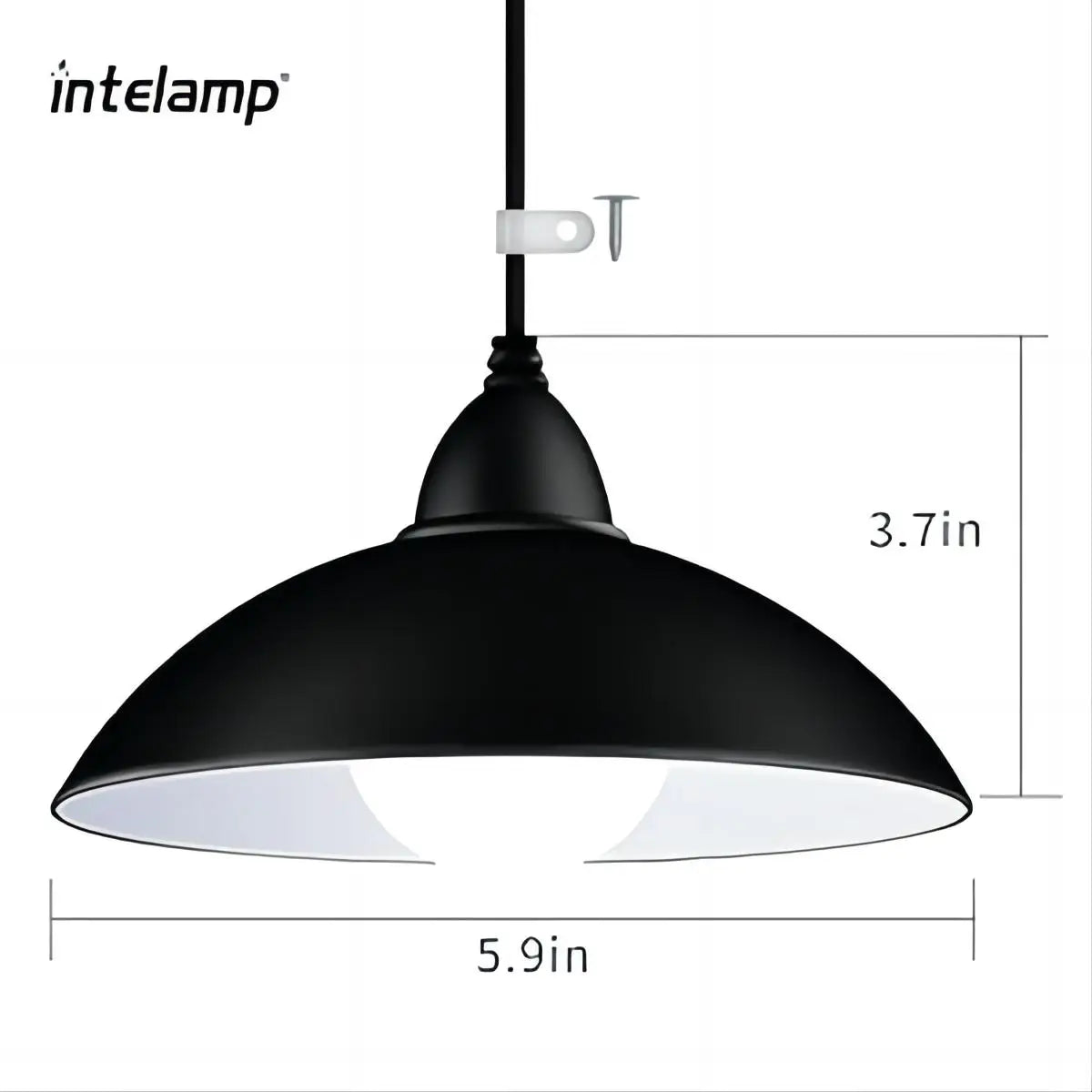 Super bright solar pendant chandelier with waterproof remote control - vue 5 sur 6