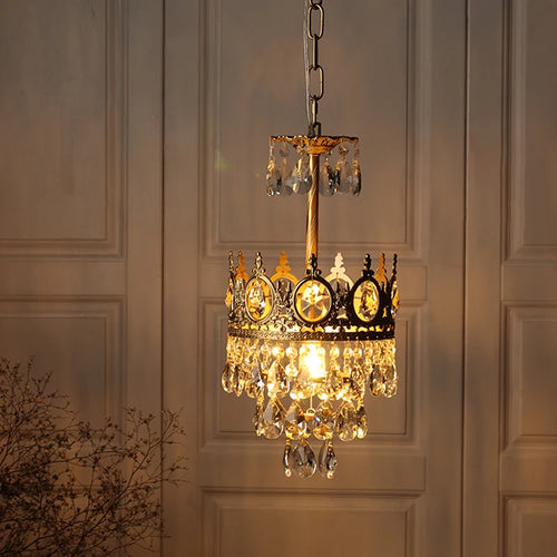 Crystal chandelier for elegant and refined lighting - vue 6 sur 14