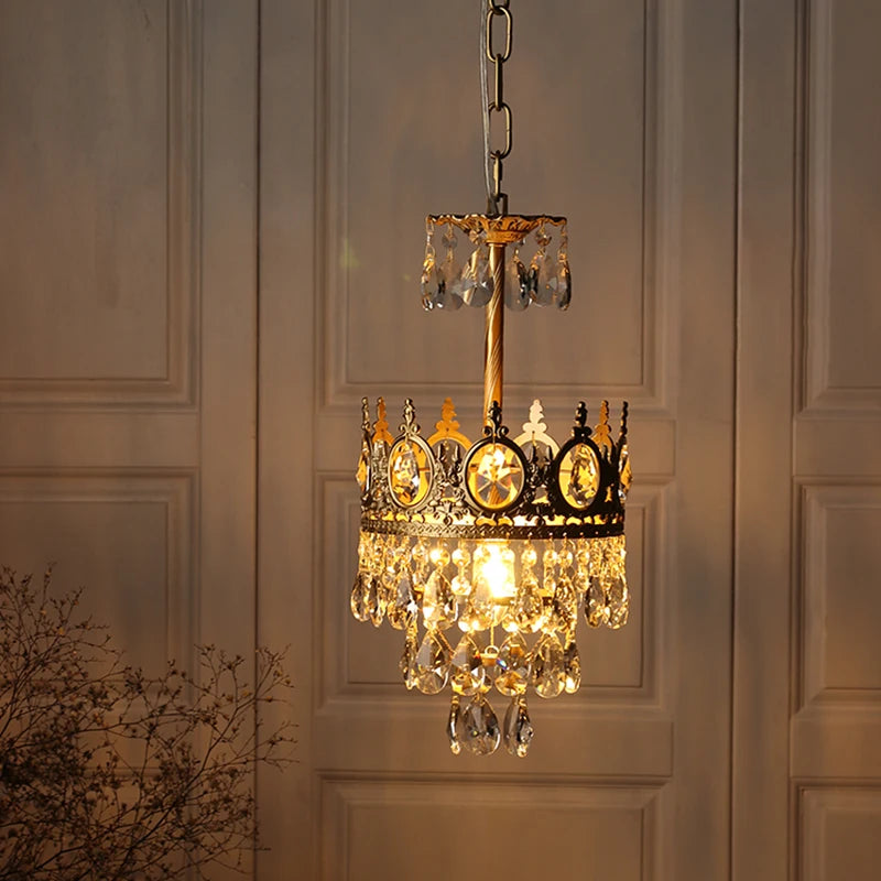 Crystal chandelier for elegant and refined lighting - vue 5 sur 14