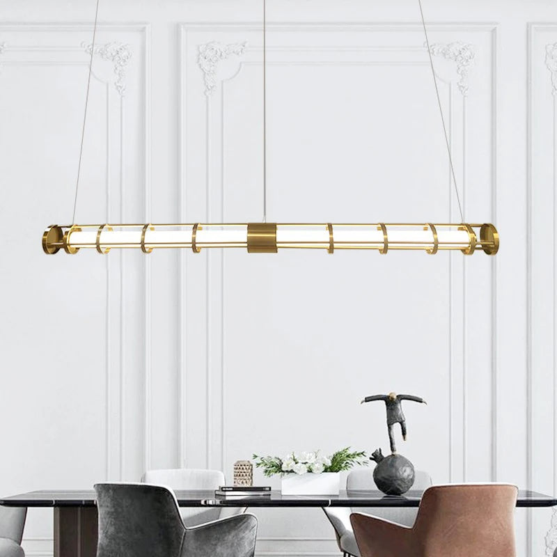 Modern nordic tube pendant light for interior decor
