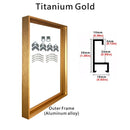 Metal frames for oil paintings and wall decorations