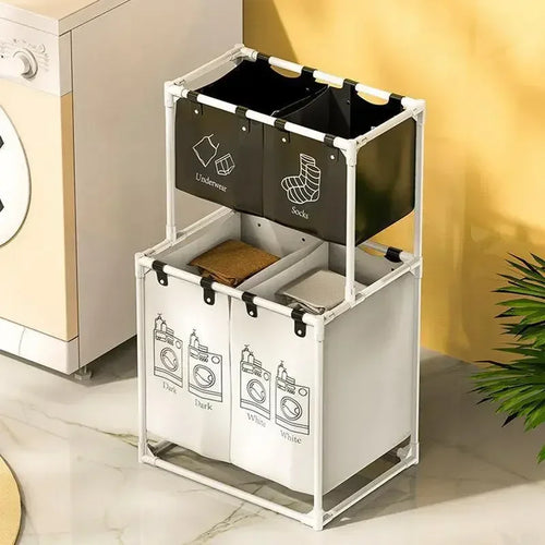 Laundry Baskets Folding laundry basket, dirty clothes storage bag, large capacity clothes basket for bathroom use - vue 2 sur 12