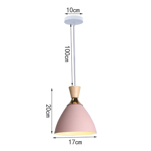 Retro nordic aluminium pendant light for indoor lighting - vue 11 sur 20