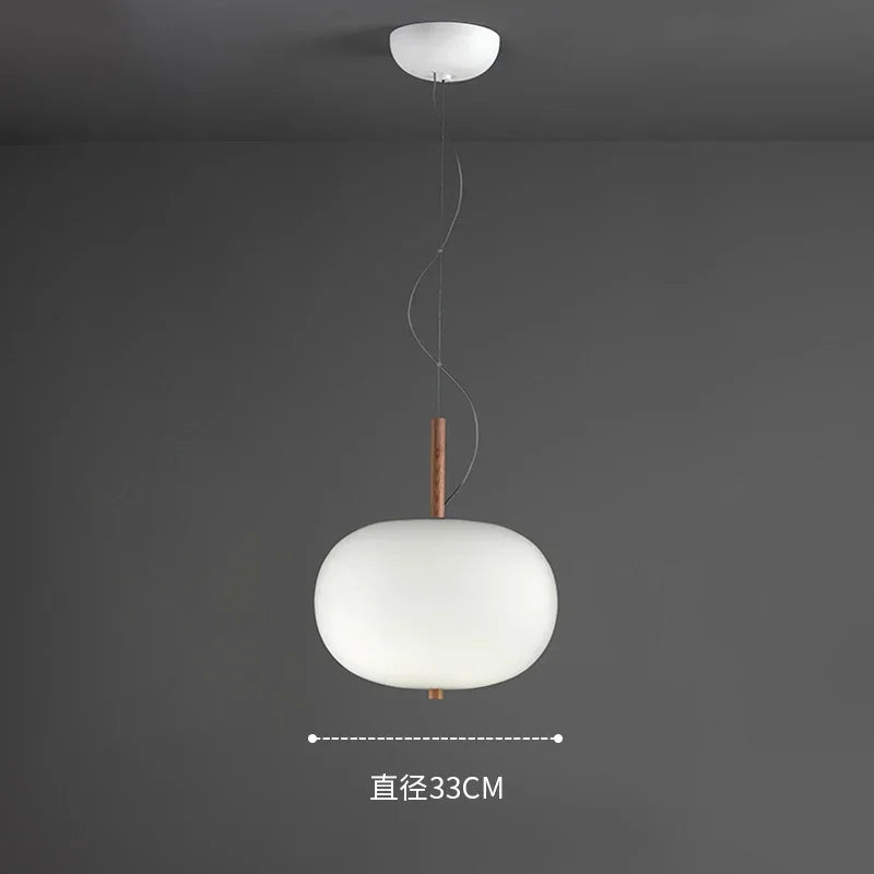 Nordic glass chandelier with LED pendant for decoration - vue 11 sur 12