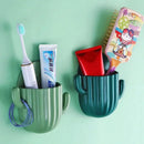 cactus self-adhesive wall mount for toothbrush and toothpaste storage