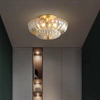 Luxurious and creative European style American retro copper ceiling light