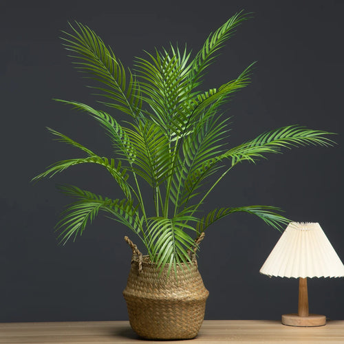 Large artificial plants palm, monstera and fern garden decoration - vue 2 sur 7