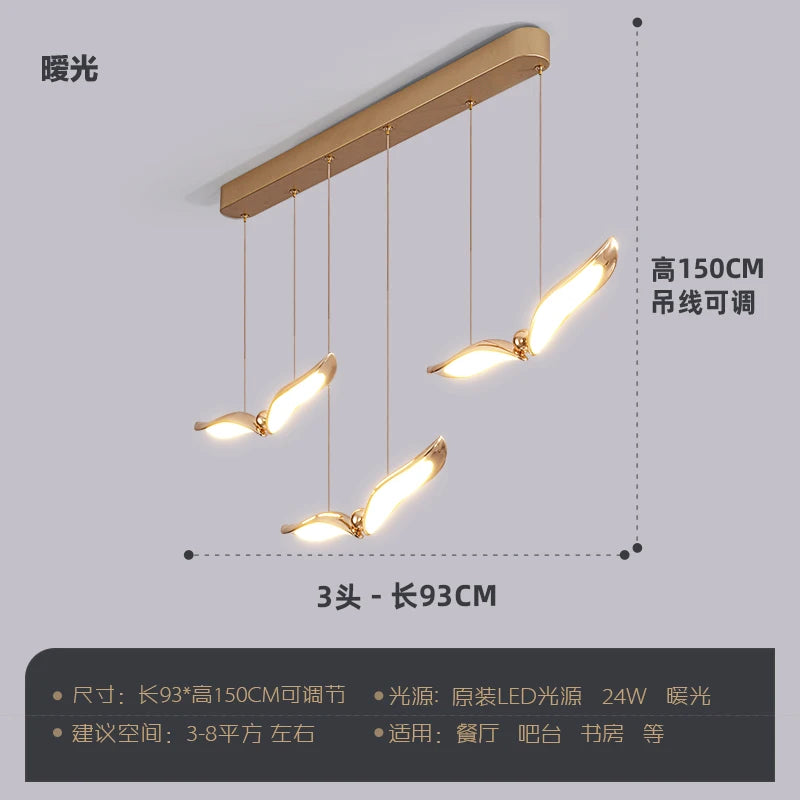 modern hanging chandelier for creative and minimalist atmosphere